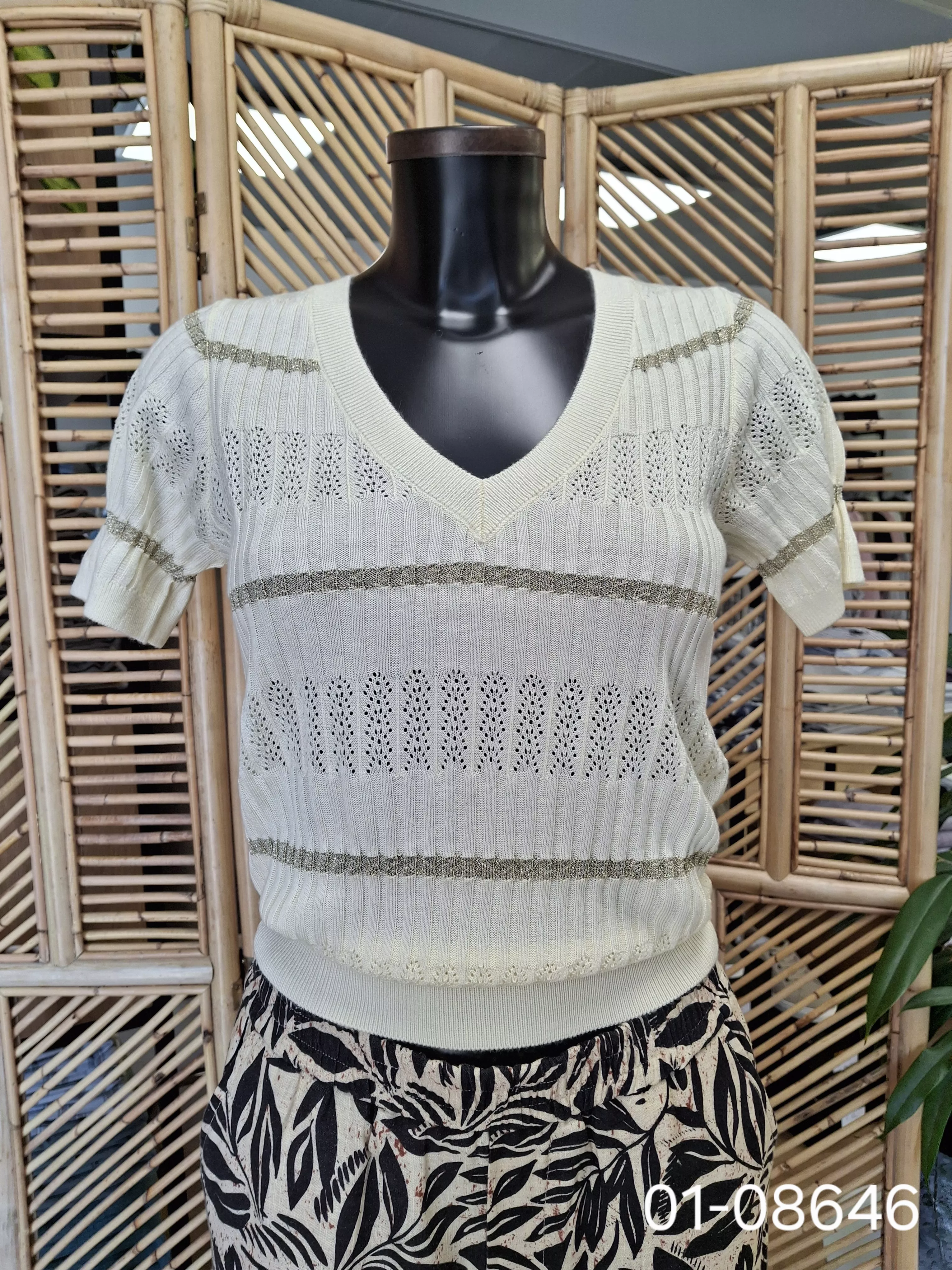 POLANE PHANCY RIB T-shirt